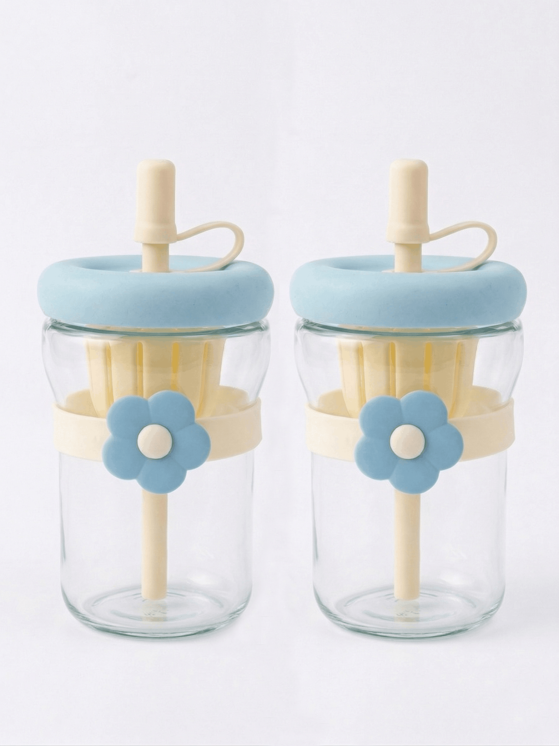Flower Juice Glass Thumbler